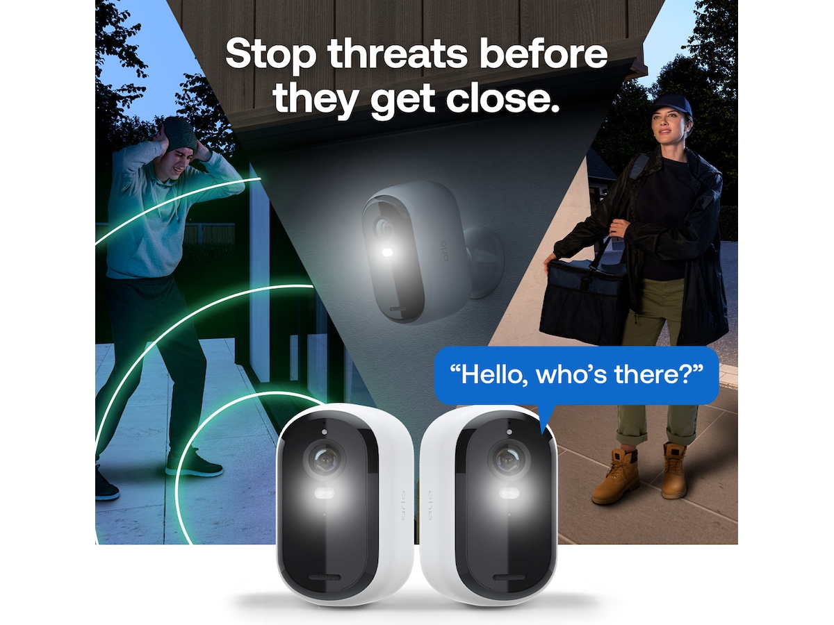 Arlo Essential 3 HD utomhus övervakningskamera 2-pack + Video Doorbell Övervakningskamera