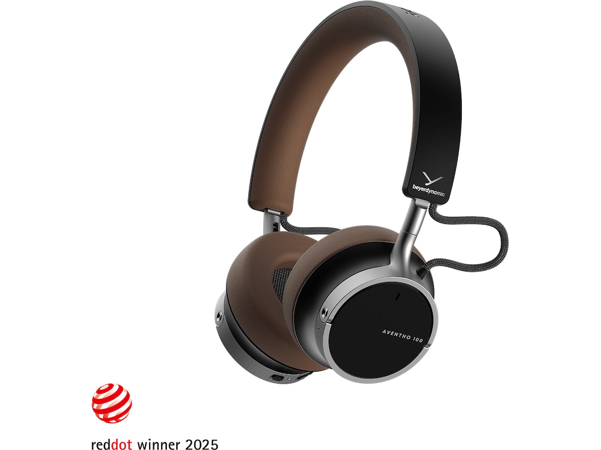 beyerdynamic Aventho 100 trådlösa hörlurar, On-Ear (brun) Hörlurar