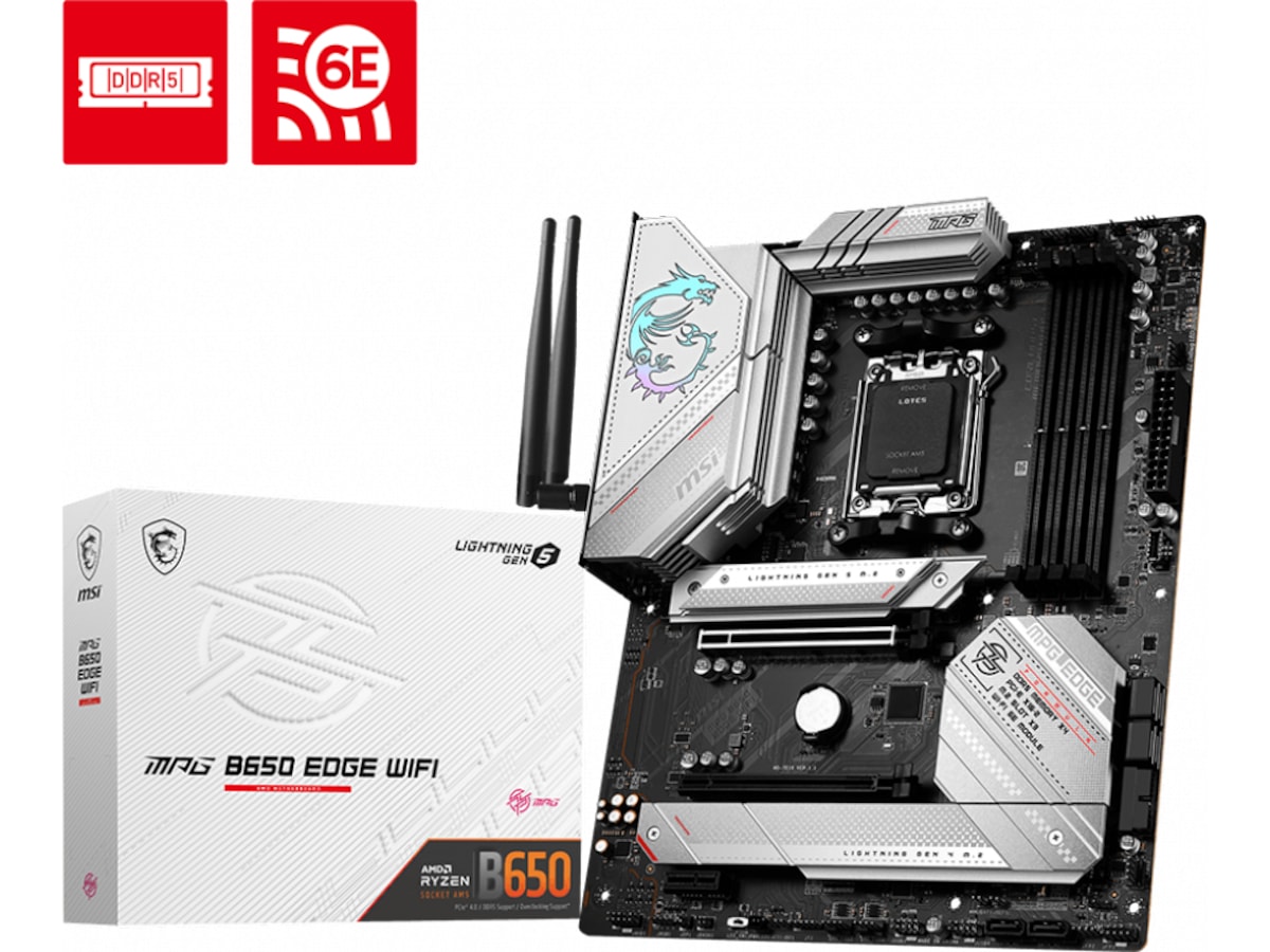 MSI MPG B650 EDGE WIFI Moderkort -B-Grade Demo moderkort