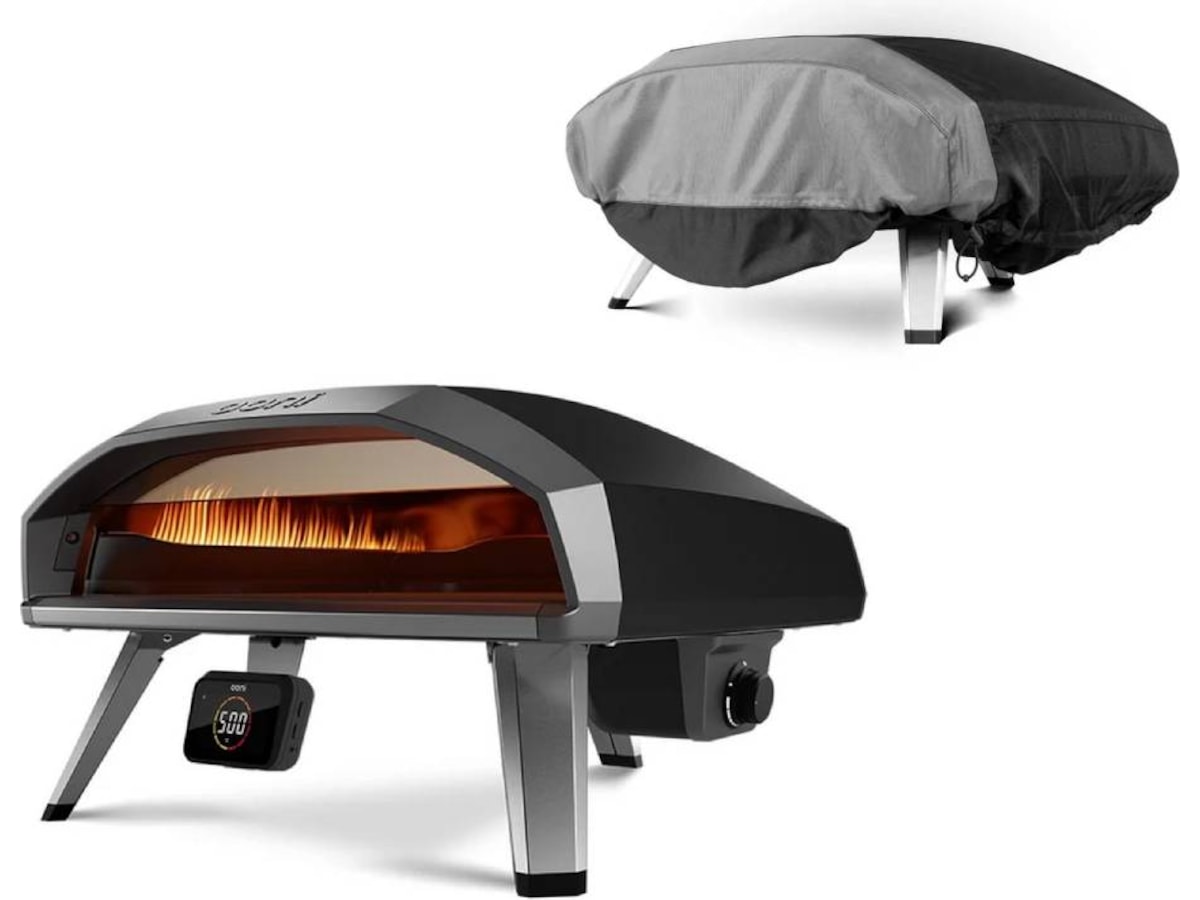 Ooni Koda 2 Pro 30mBar pizzaugn (svart) + cover Pizzaugnar