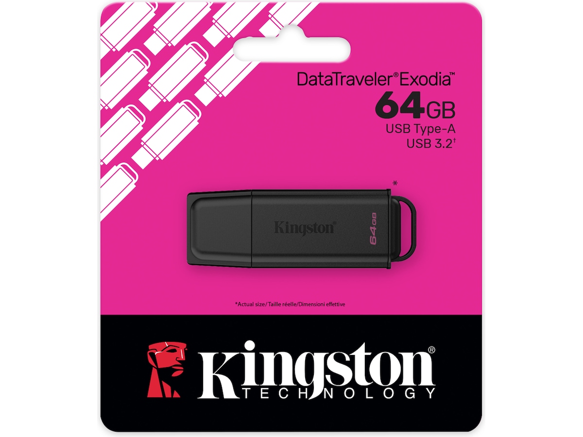 Kingston DataTraveler Exodia 64GB minnepinne USB-minnen