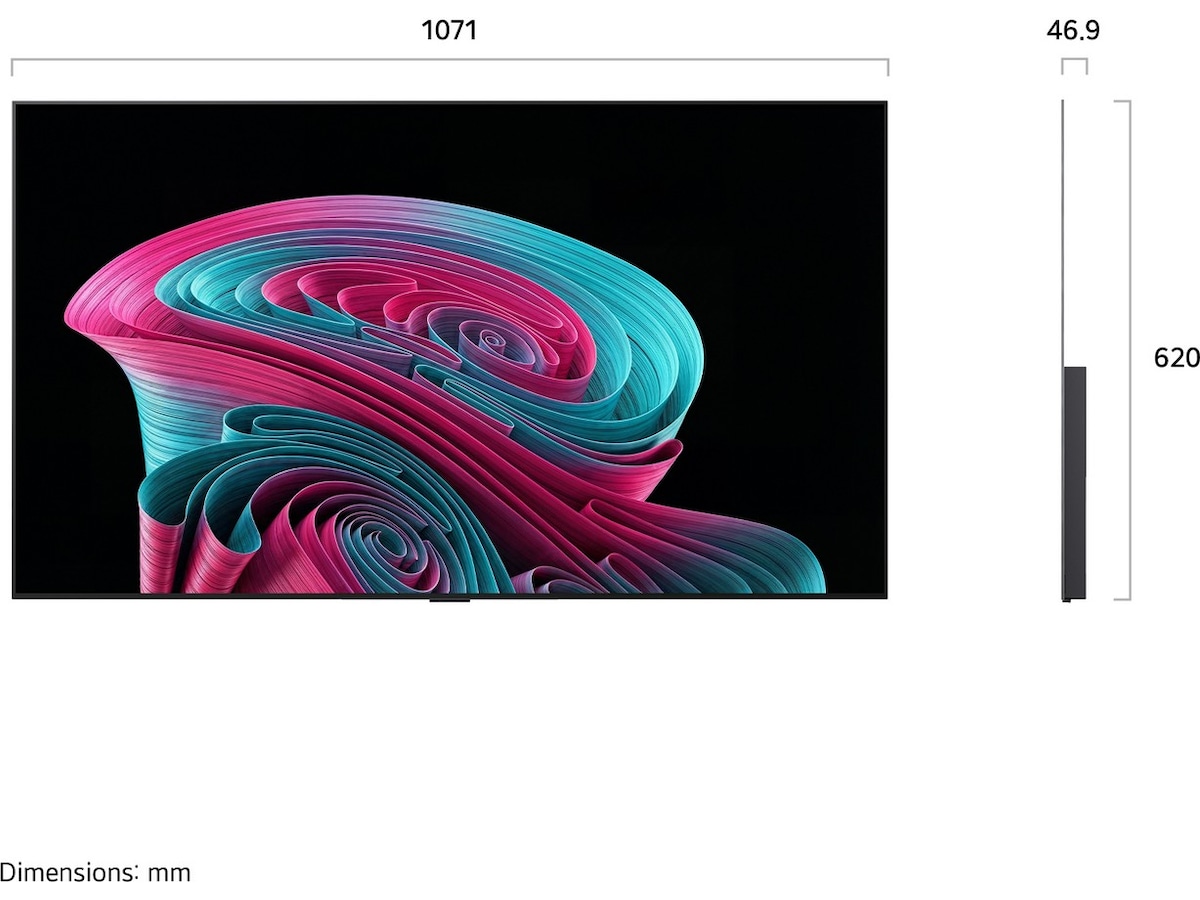 LG 48" C65 OLED Evo Smart TV (2026) 20 - 49 tums TV