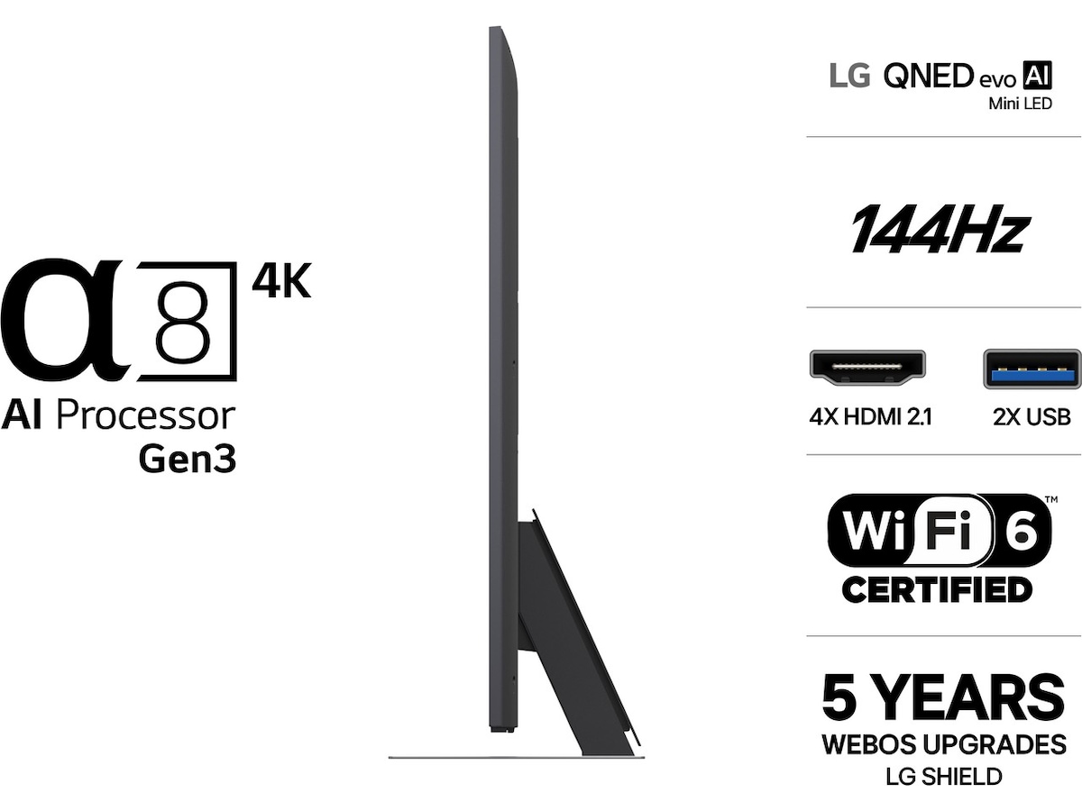 LG 65" QNED86 Evo MiniLED 4k Smart TV (2026) 60 - 69 tums TV