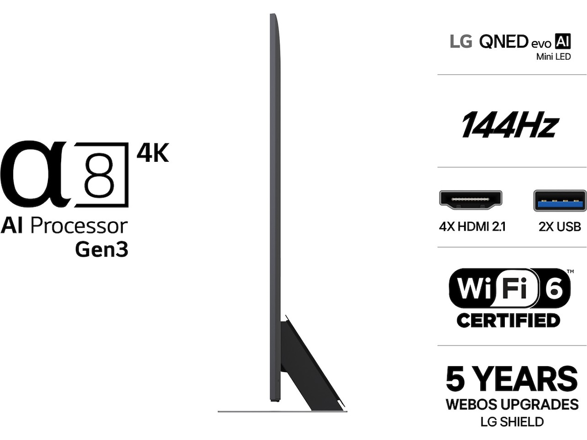 LG 75" QNED86 Evo MiniLED 4K Smart TV (2026) 70 - 79 tums TV