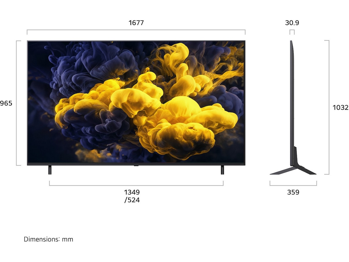 LG 75" QNED86 Evo MiniLED 4K Smart TV (2026) 70 - 79 tums TV
