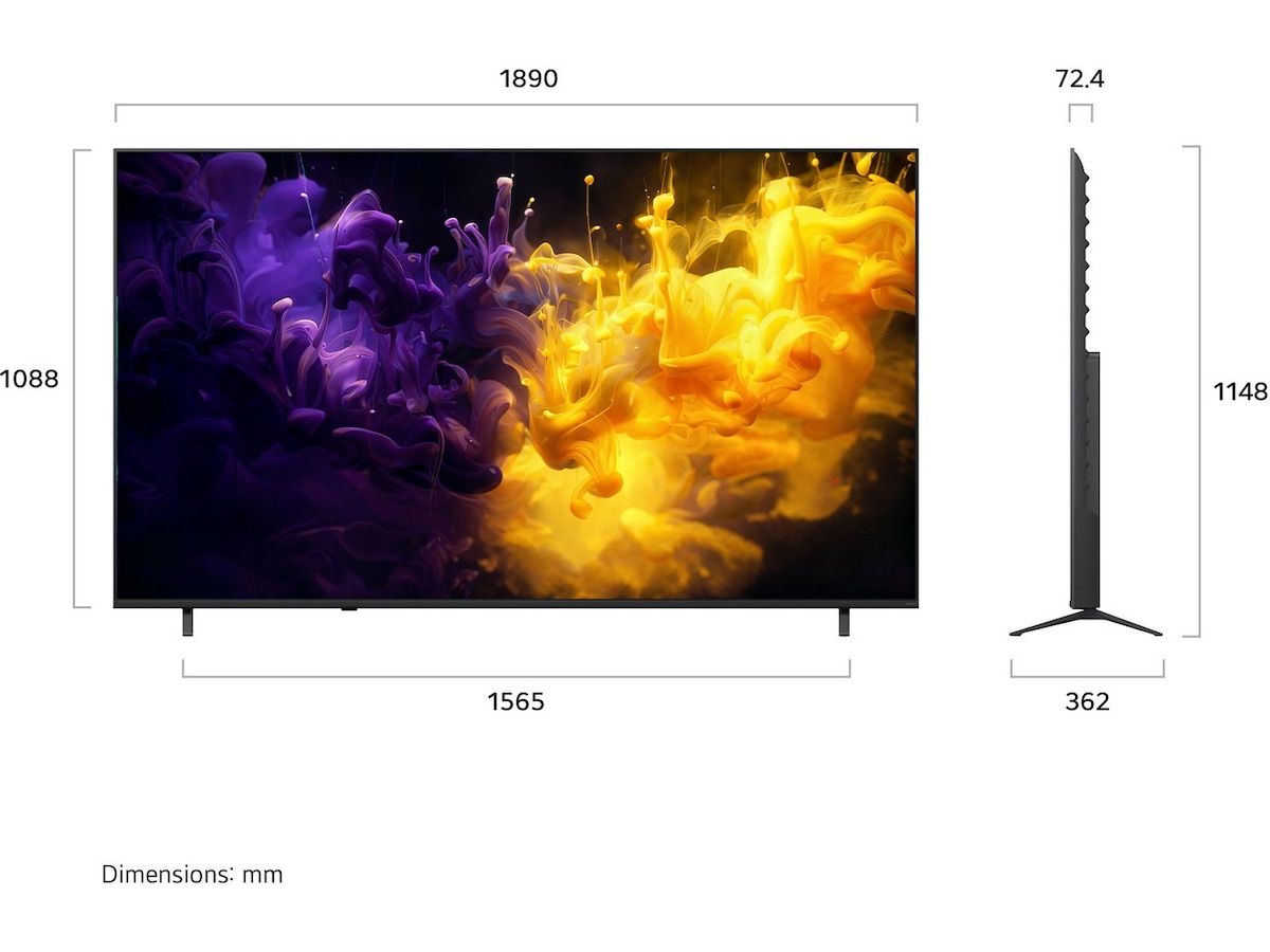 LG 85" QNED70 MiniLED 4K Smart TV (2026) Över 80 tums TV