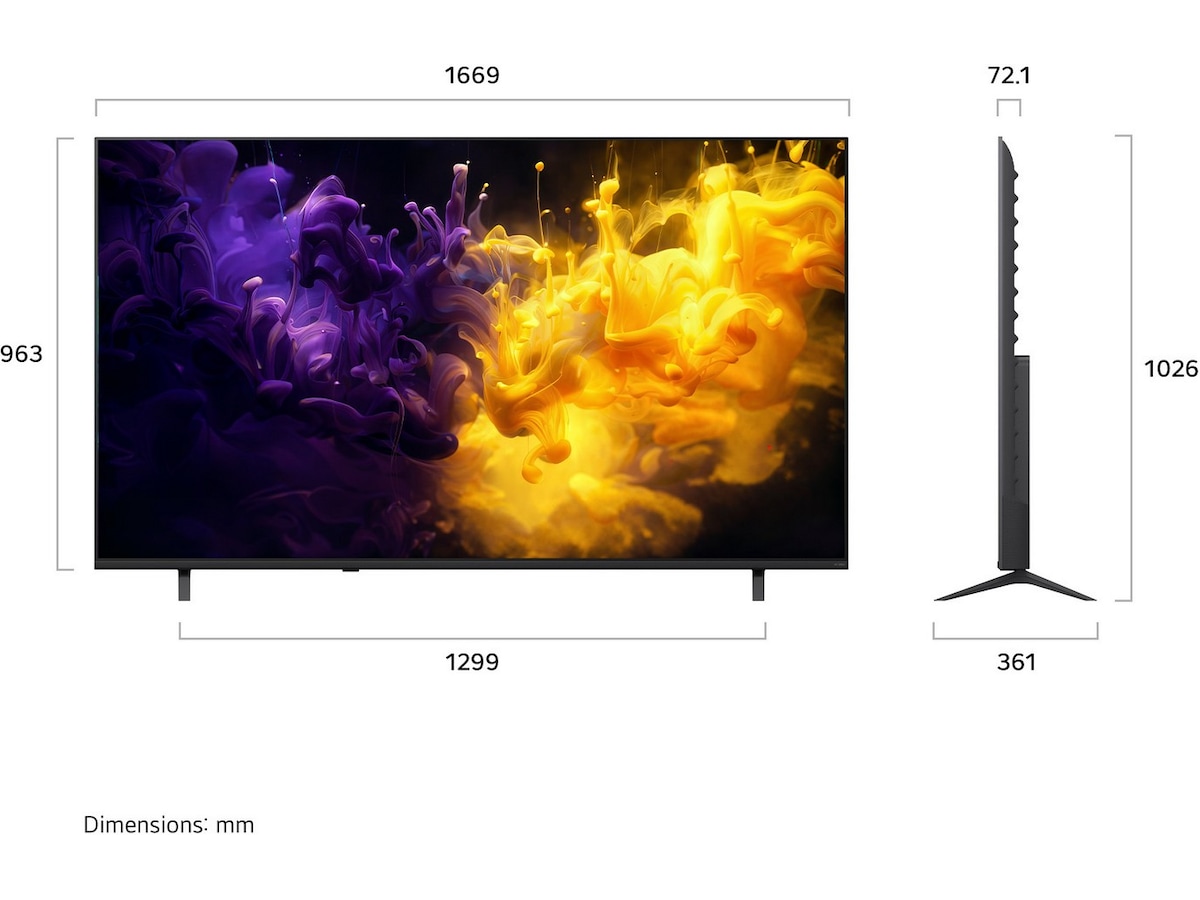 LG 75" QQNED70 MiniLED 4K Smart TV (2026) 70 - 79 tums TV