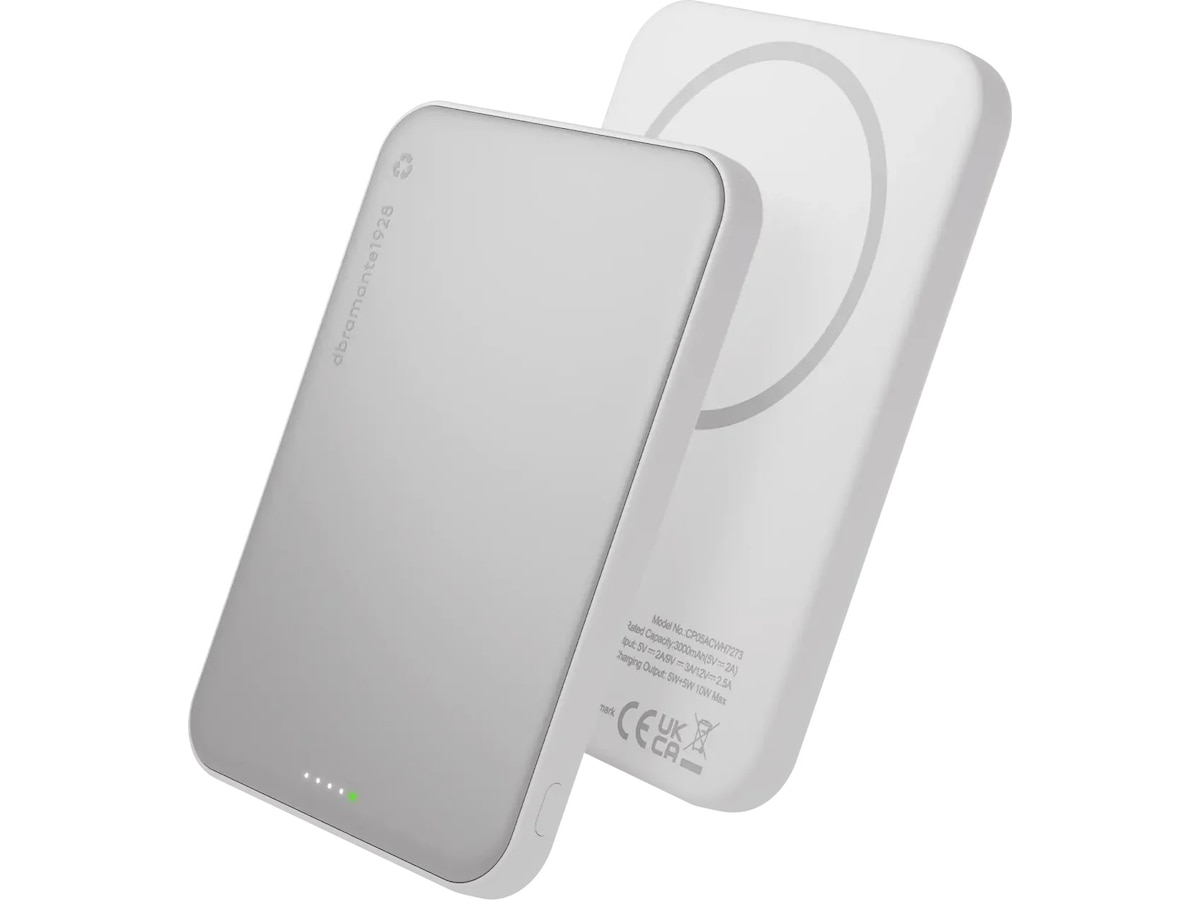 dbramante 1928 Re-Charge Powerbank 5000mAh Slim (vit) Powerbank