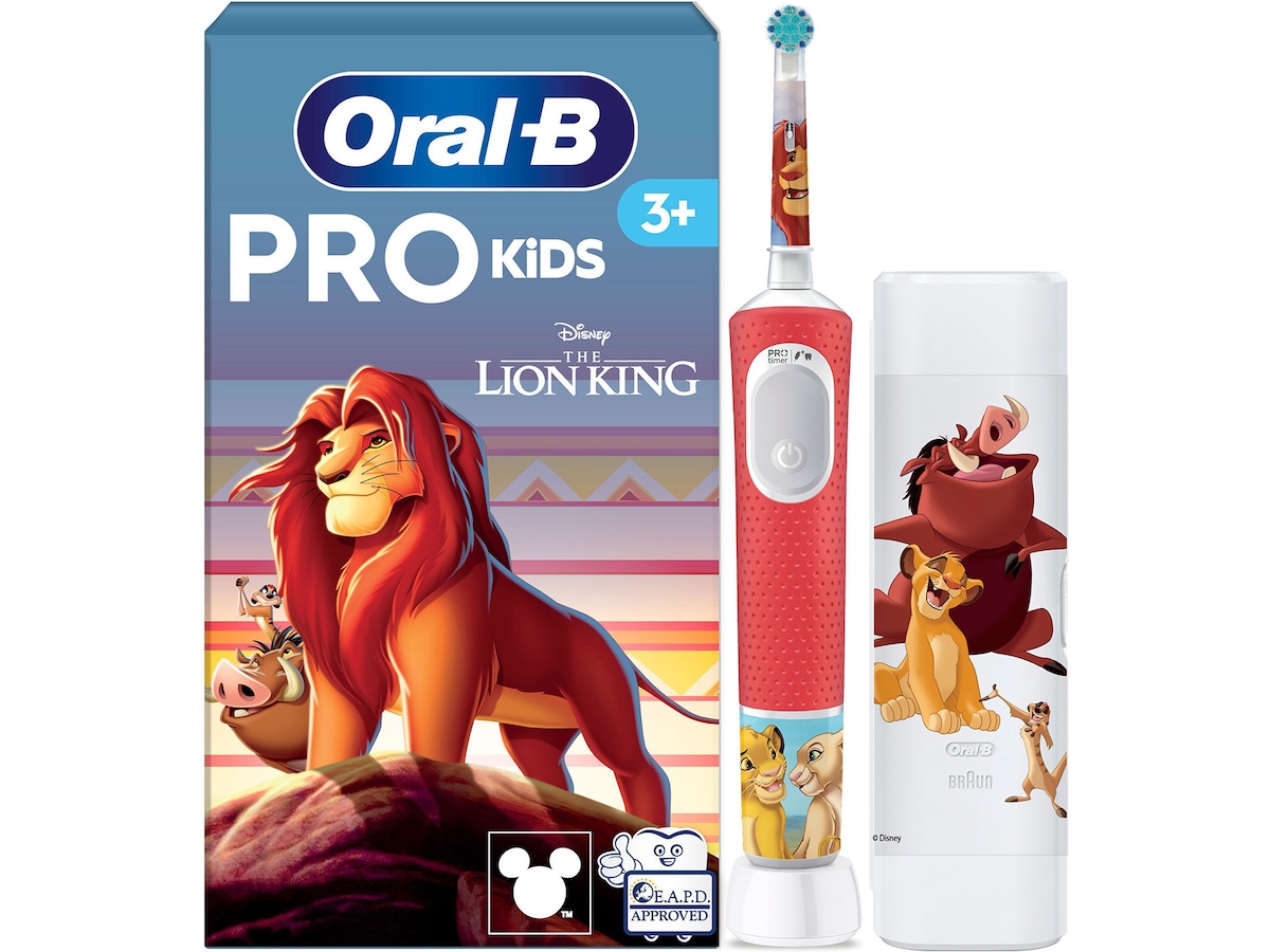Vitality Pro Kids 3+ Lion King, Travel C Eltandborste