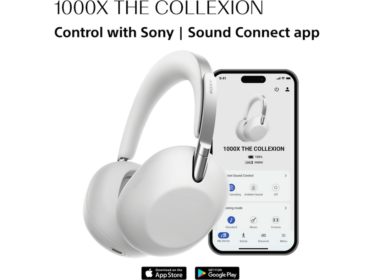 SONY 1000X THE COLLEXION Over-Ear Hörlurar (platina) Hörlurar