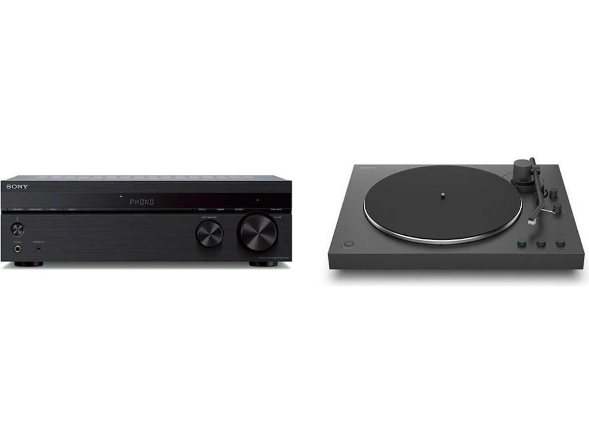 Sony STR-DH190 Stereoreceiver (svart) + Sony PS-LX3BT Receiver