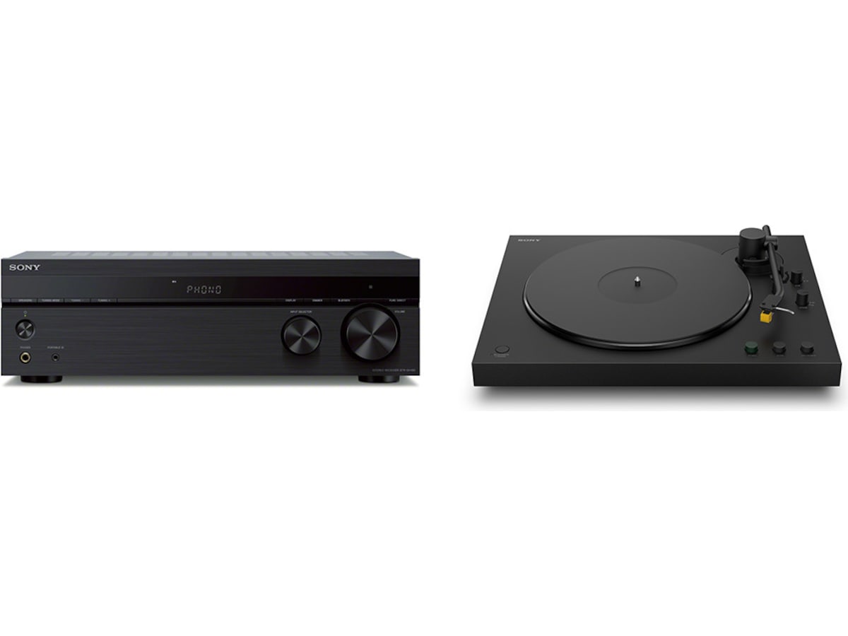 Sony STR-DH190 Stereoreceiver (svart) + Sony PS-LX5BT Receiver