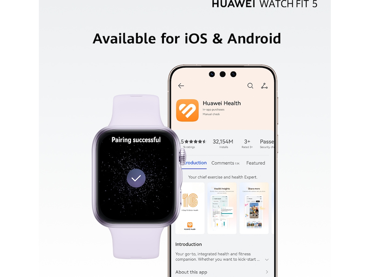 Huawei Watch Fit 5 42mm (svart) Smartwatches