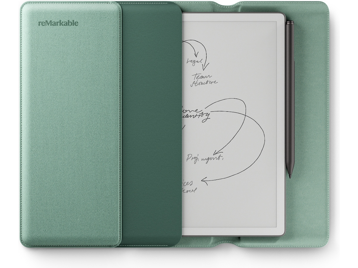 reMarkable Paper Pure 10,3" + Marker Plus + Sleeve Folio (mist green) Digitala anteckningsblock