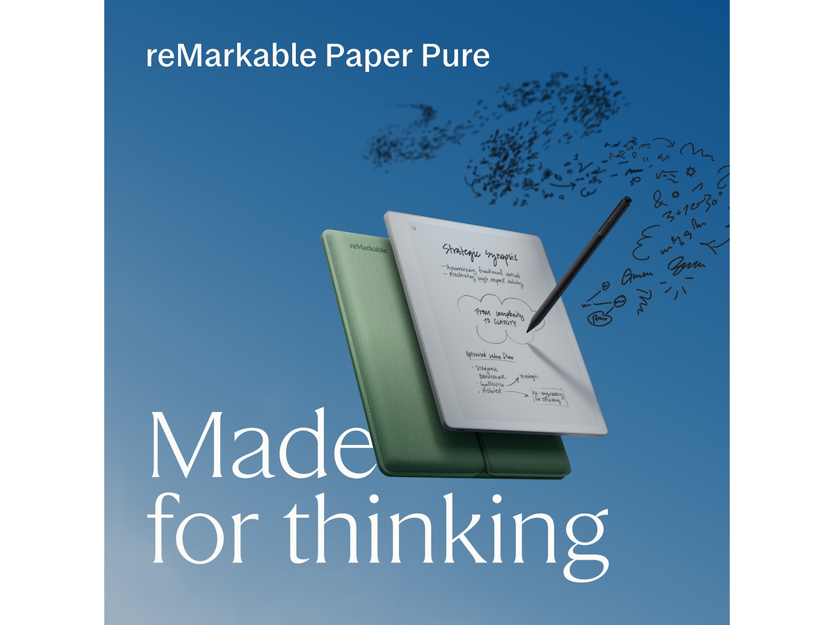reMarkable Paper Pure 10,3" + Marker Plus + Sleeve Folio (mist green) Digitala anteckningsblock