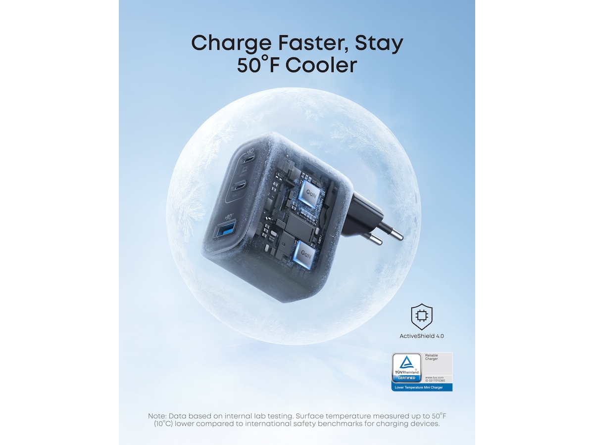 Anker Nano 70W Väggladare (svart) Mobilladdare