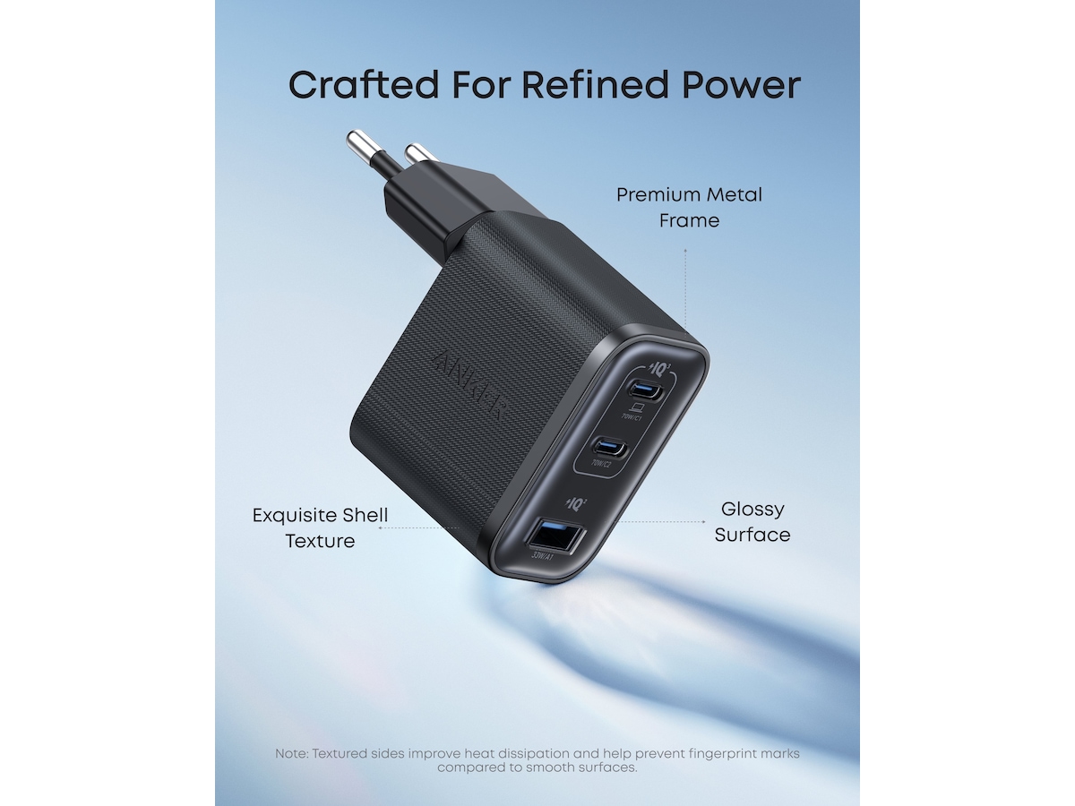 Anker Nano 70W Väggladare (svart) Mobilladdare