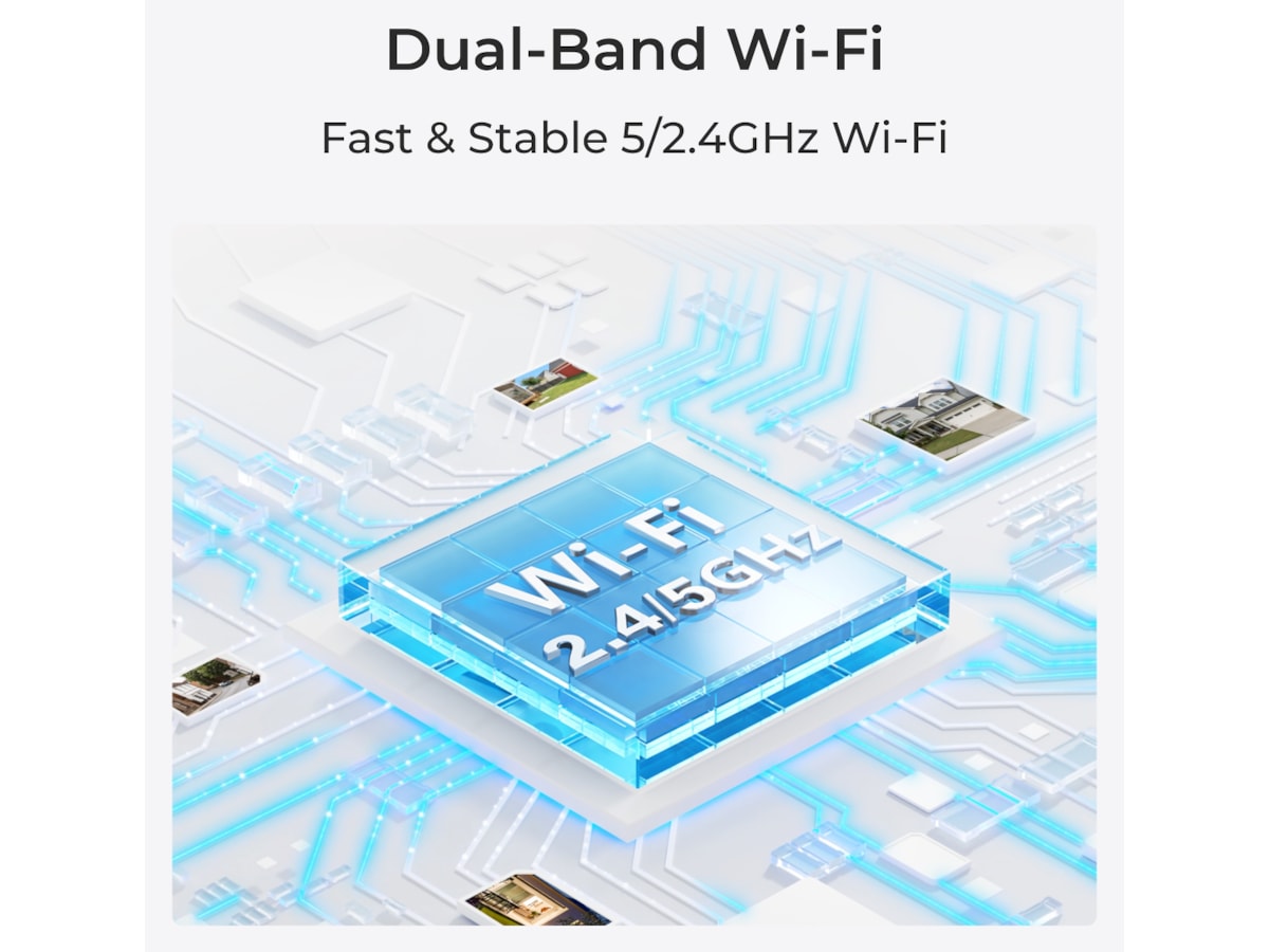 Reolink E1 Outdoor WiFi övervakningskamera 4-pack (svart) Övervakningskamera