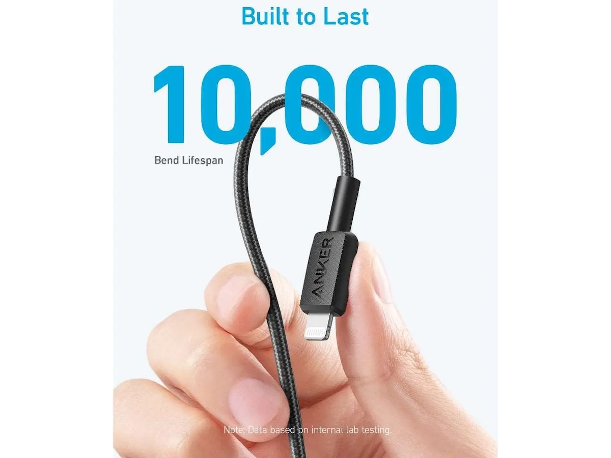 Anker 322 PowerLine USB-C till Lightning 1,8m kabel (vit) USB-kablar