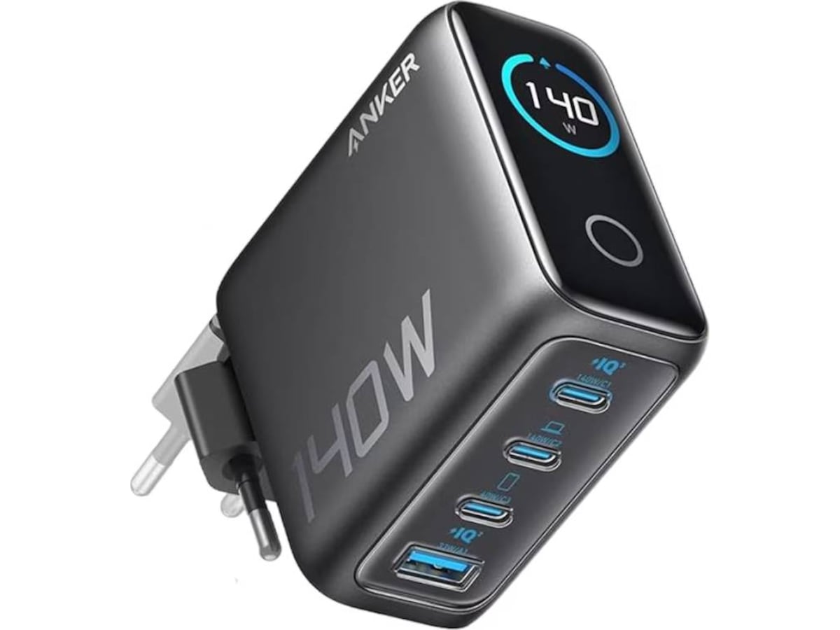 Anker Laddare 140W 4-Portar PD 3.1 Mobilladdare