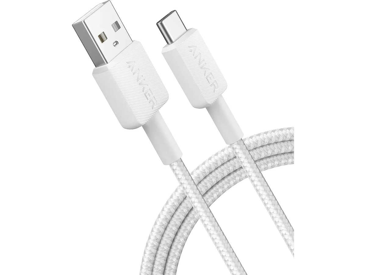 Anker 322 PowerLine USB-A till USB-C kabel 1,8m (vit) USB-kablar