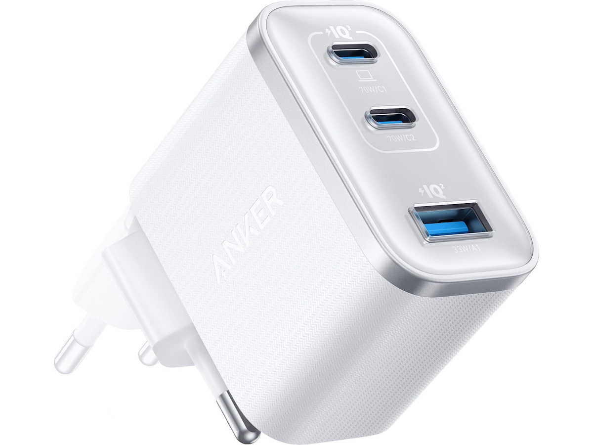 Anker Nano 70W Väggladdar (vit) Mobilladdare