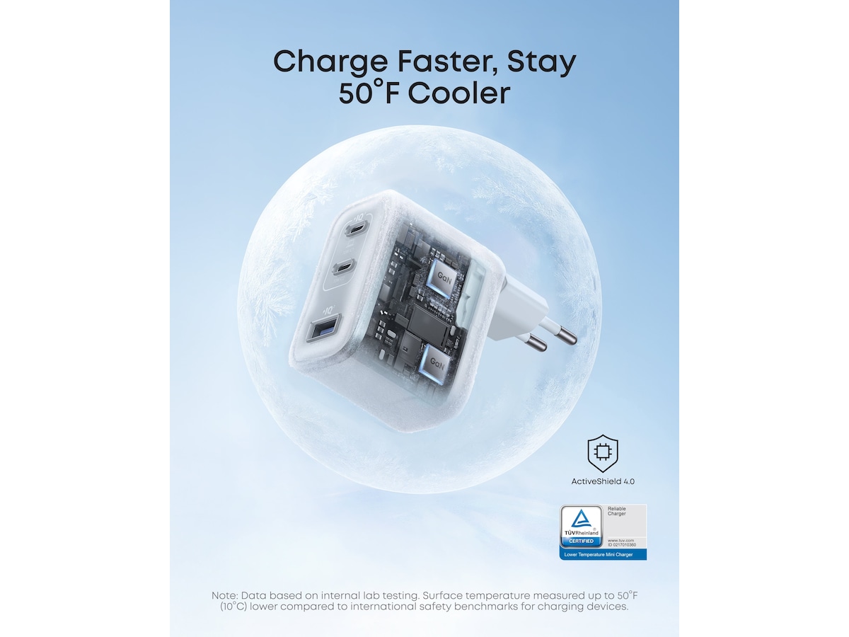 Anker Nano 70W Väggladdar (vit) Mobilladdare