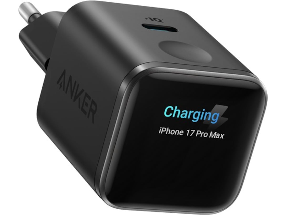 Anker Nano 45W Smart Display Laddare (svart) Mobilladdare