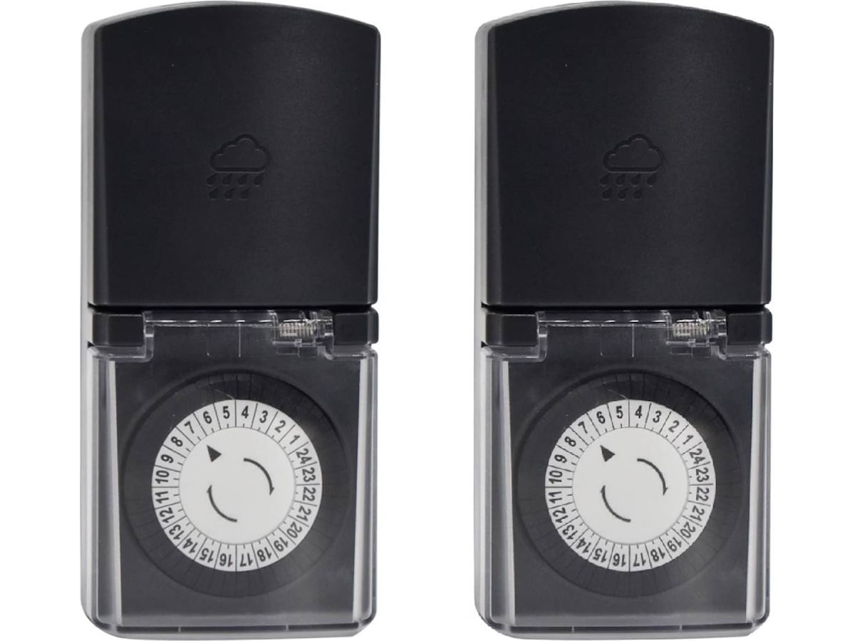 ON TIM 200 jordad timer utomhus 2-pack Strömkablar