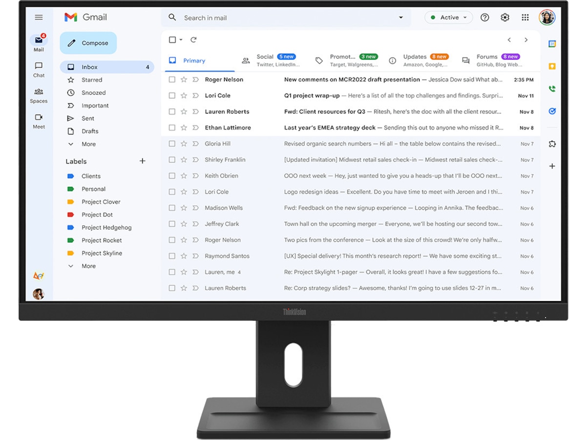 Lenovo 27" skärm ThinkVision E27-40 Bildskärmar