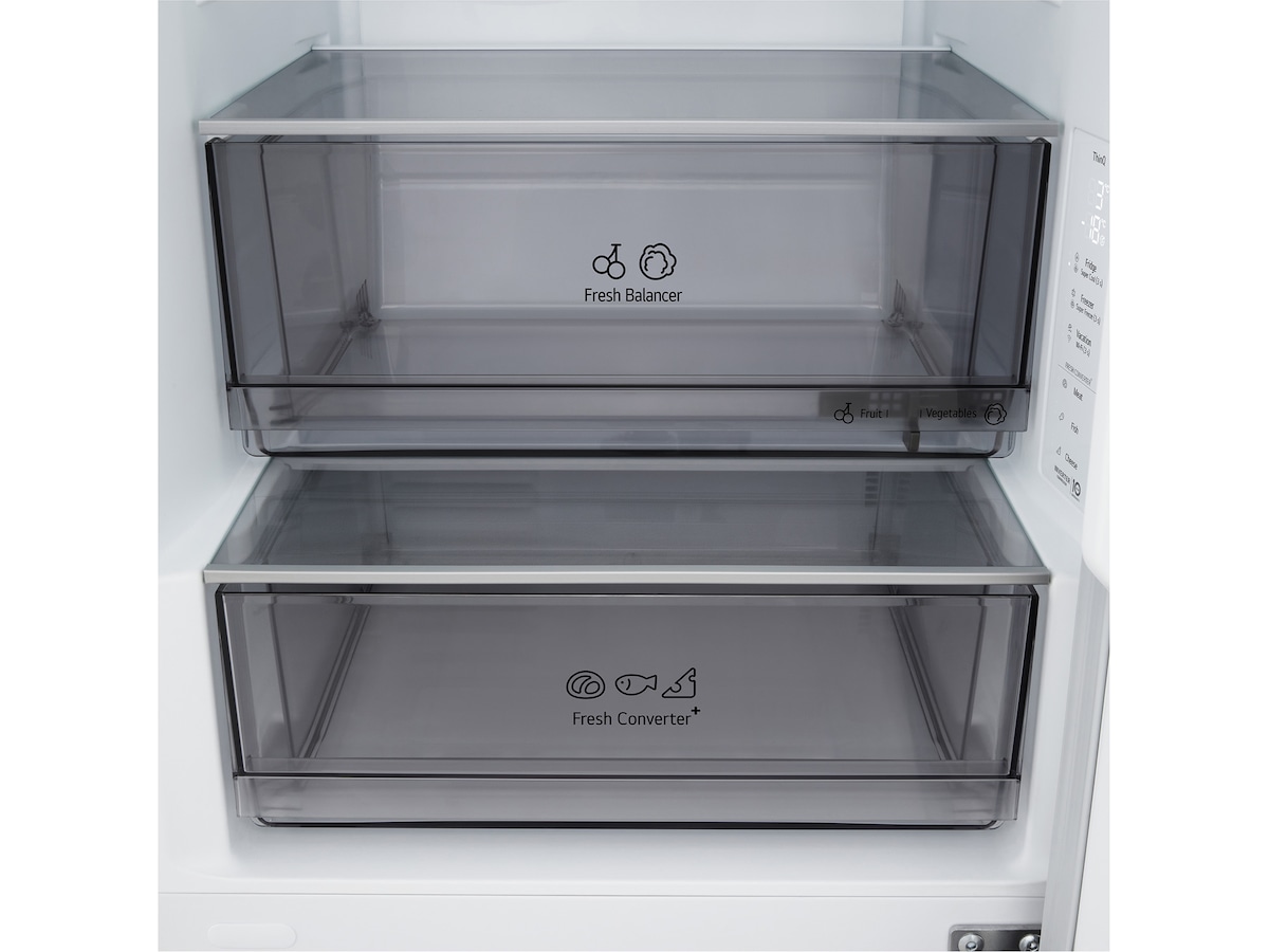 LG GBBS312CSW Kylskåp med frysfack 1,86M (vit) Kyl & frys kombiskåp