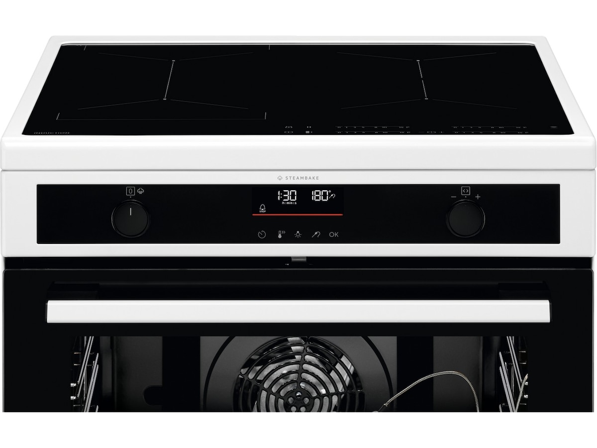 Electrolux 600 SteamBake induktion 60 cm pyrolys (vit) Spis