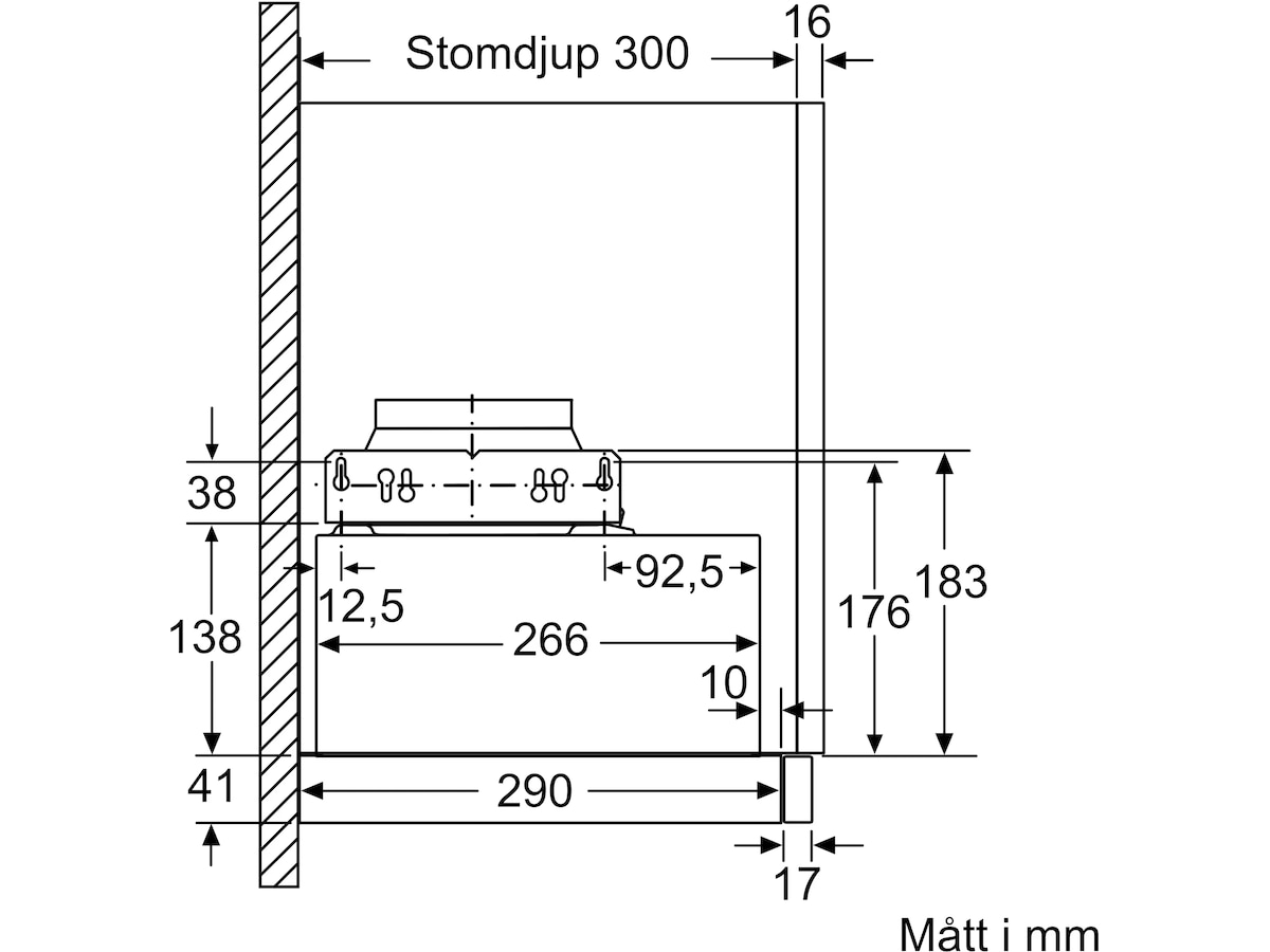 Siemens LI64LB531 iQ300 Utdragbar köksfläkt Väggmonterad köksfläkt