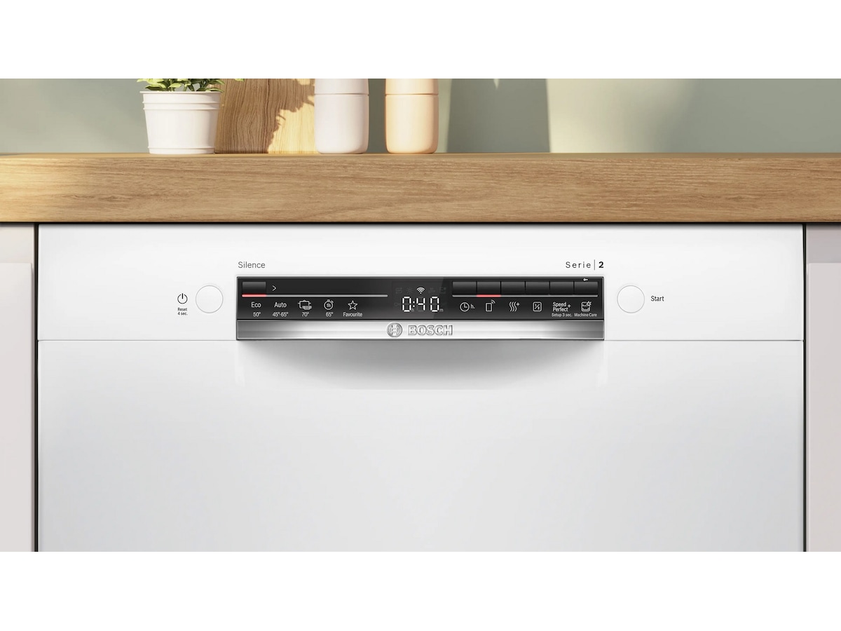 Bosch SMU2HVW06E Serie 2 Diskmaskin (vit) Underbyggd diskmaskin