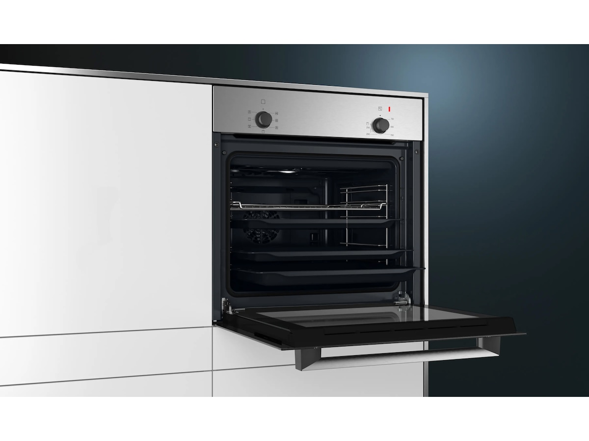Siemens HB010FBR1S IQ100 Inbyggnadsugn (Rostfritt stål) Ugn