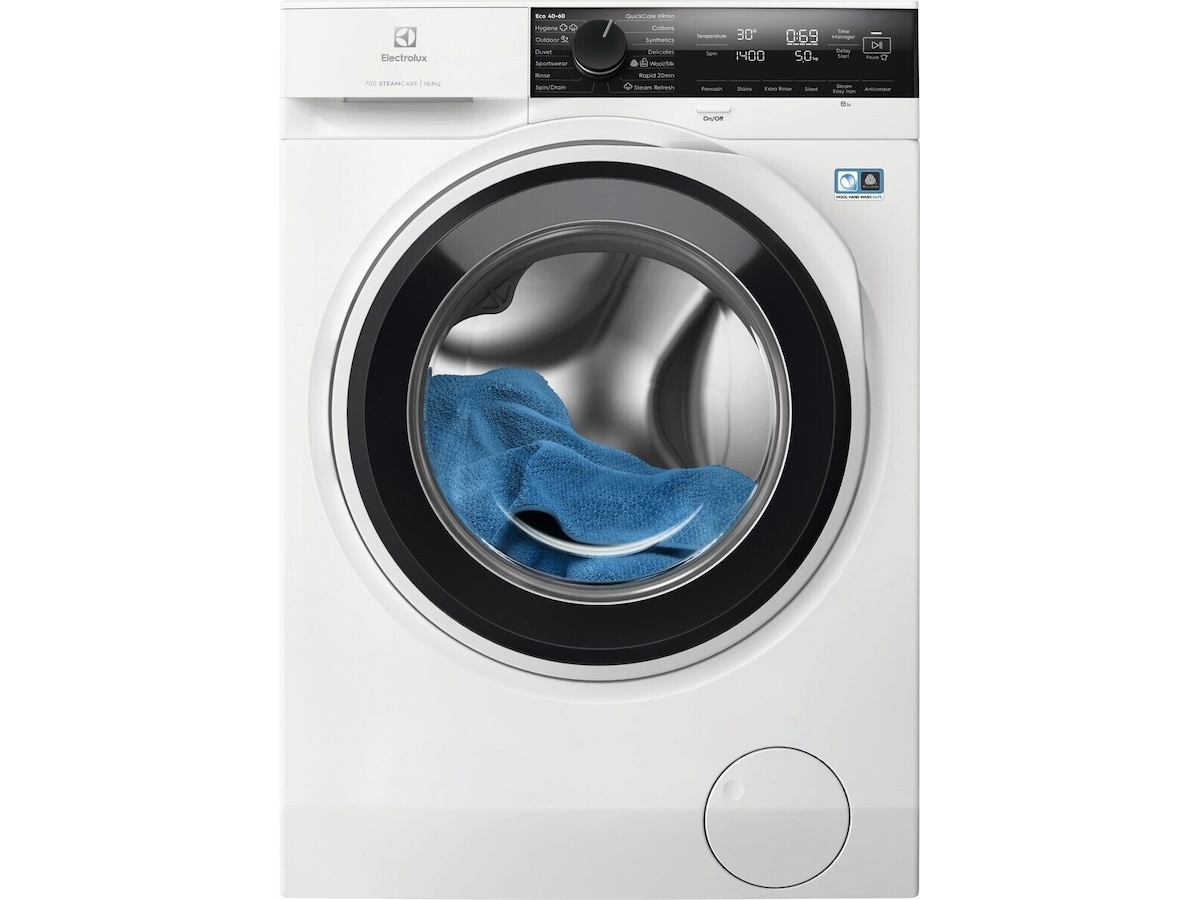 Electrolux 700 SteamCare 10.5 kg Tvättmaskin (vit) Tvättmaskin