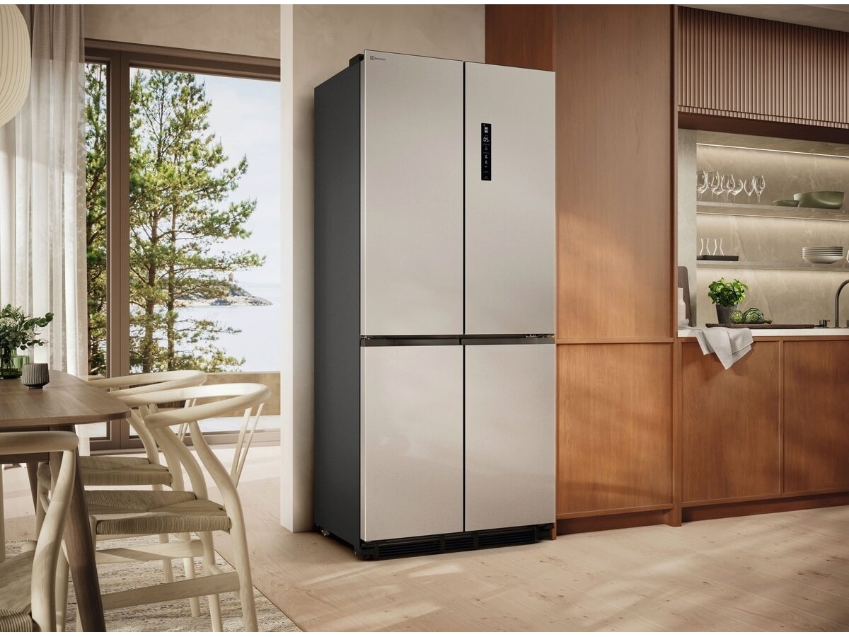 Electrolux 800 MultiChill Perfect Fit 193 cm kombiskåp (Rostfritt Stål) Kyl & frys kombiskåp