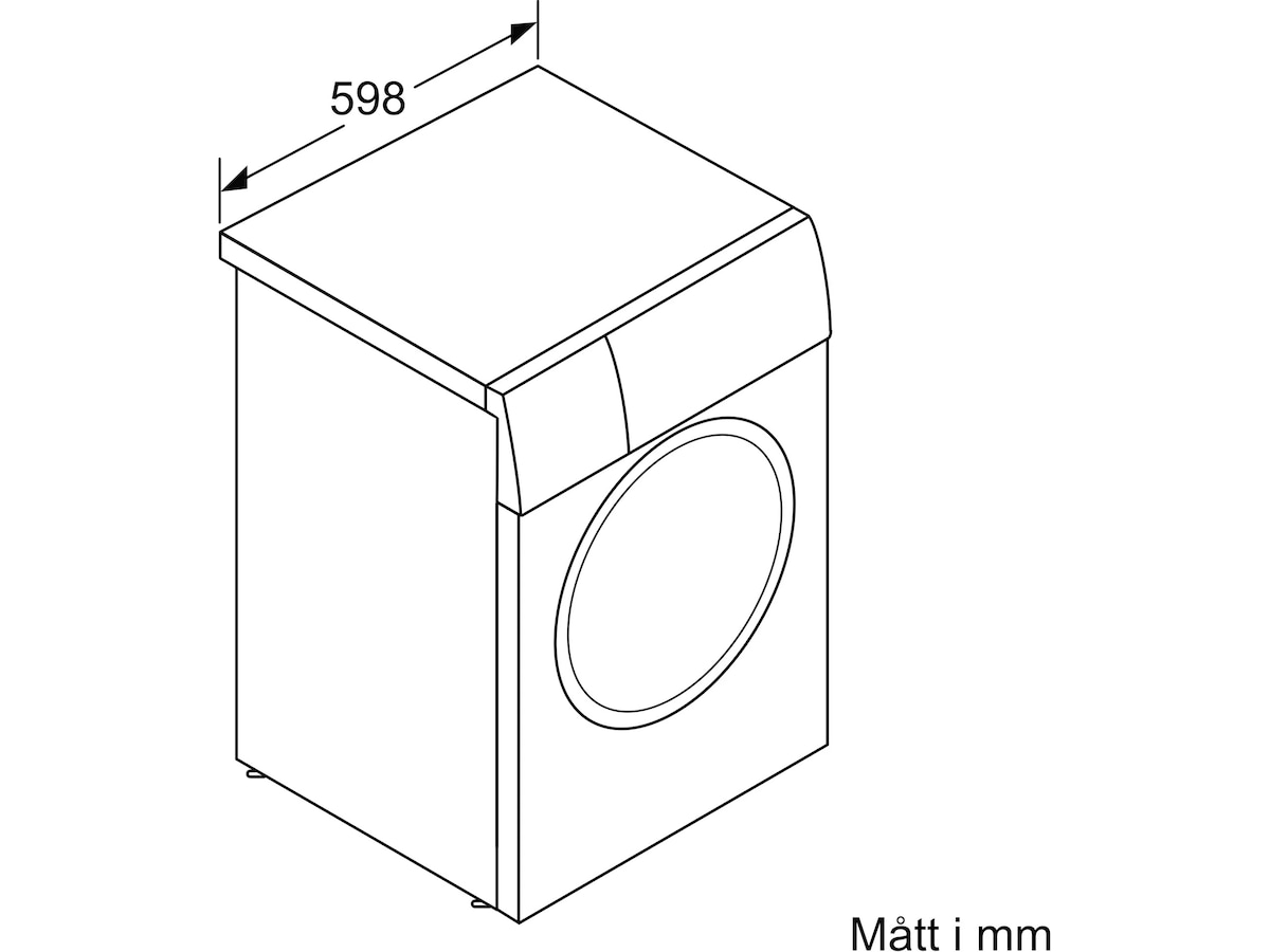 Bosch WAN2829SSN Serie 4 Tvättmaskin (vit) Tvättmaskin