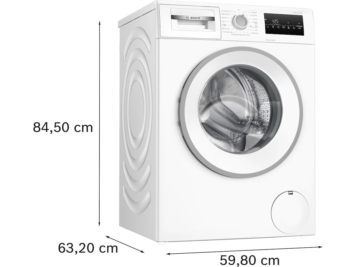 Bosch WAN2829SSN Serie 4 Tvättmaskin (vit) Tvättmaskin
