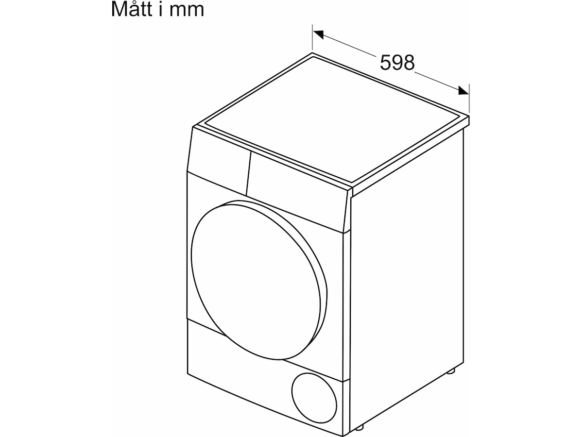 Bosch WQK2420LSN Serie 6 Värmepumpstorktumlare 9 kg (vit) Torktumlare