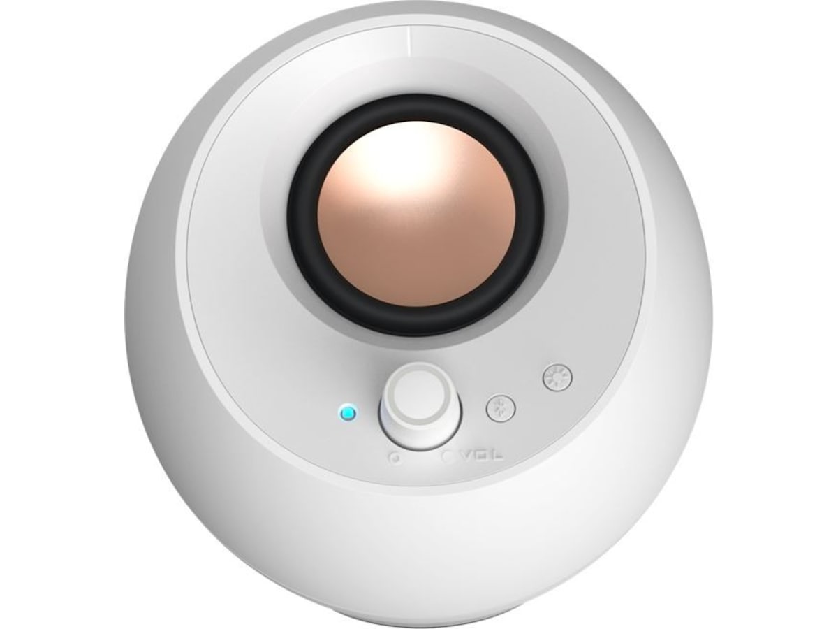 Creative Pebble Pro RGB PC-högtalare (vit) 2.0 Högtalare