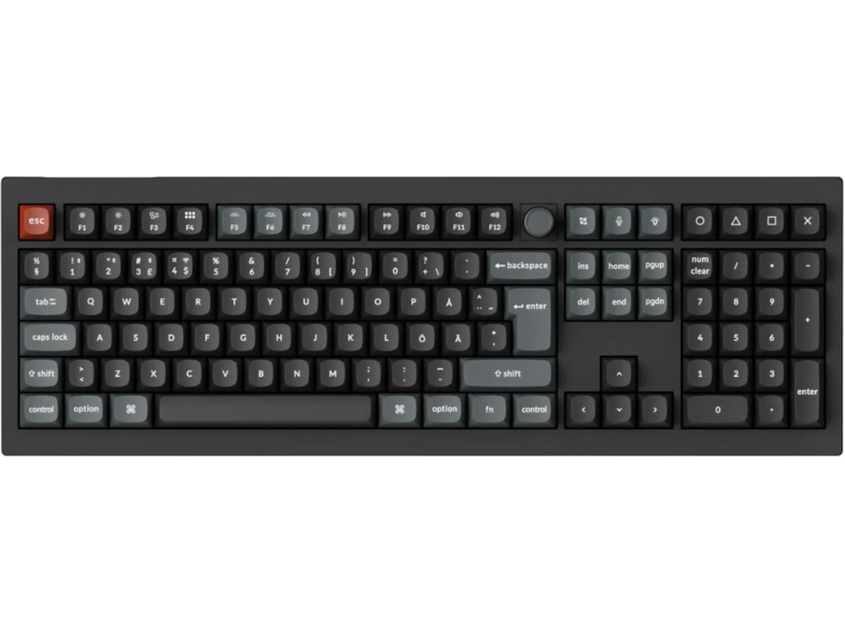 Keychron V6 Ultra 100% 8K Red Trådlöst Gamingtangentbord Gamingtangentbord