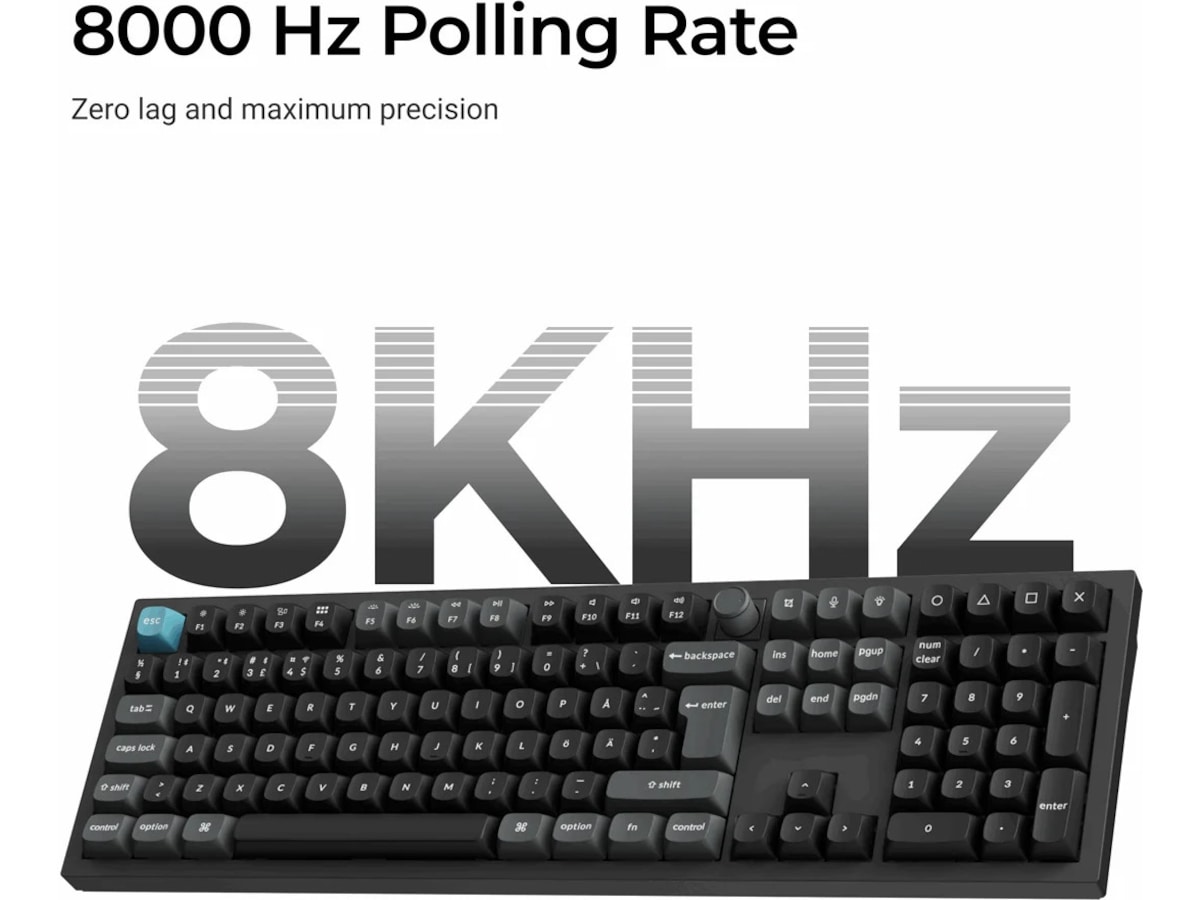 Keychron Q1 Ultra 100% 8K Red Trådlöst Gamingtangentbord Gamingtangentbord