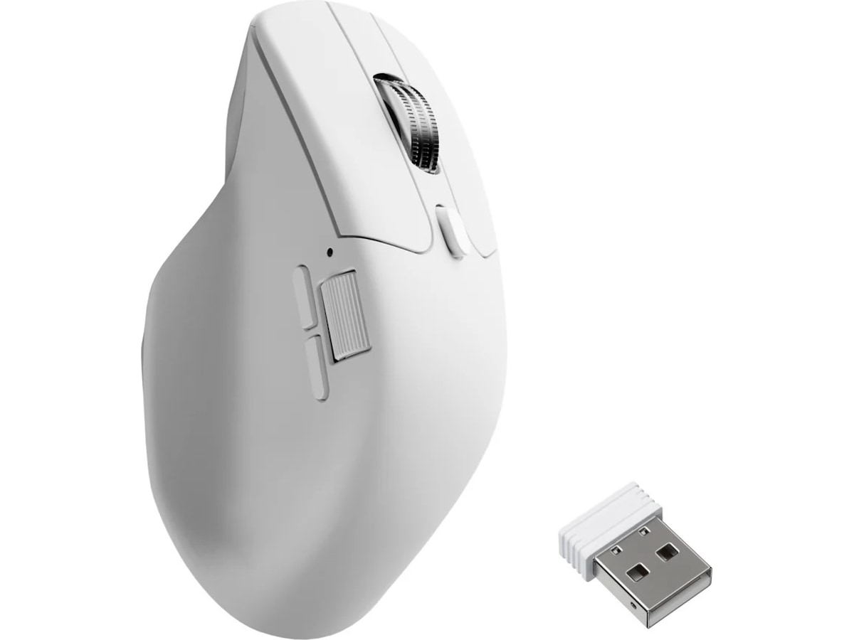 Keychron M6 trådlös optisk mus (vit) Mus
