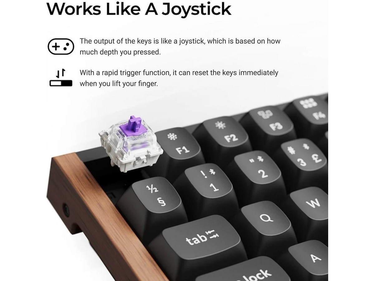 Keychron K4 HE Trådlöst Gamingtangentbord (svart) Gamingtangentbord