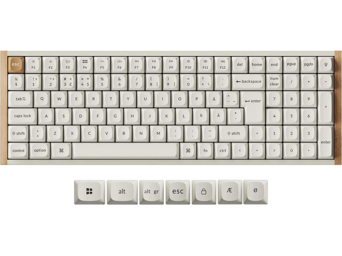 Keychron K4 HE SE Trådlöst Gamingtangentbord (vit) Gamingtangentbord