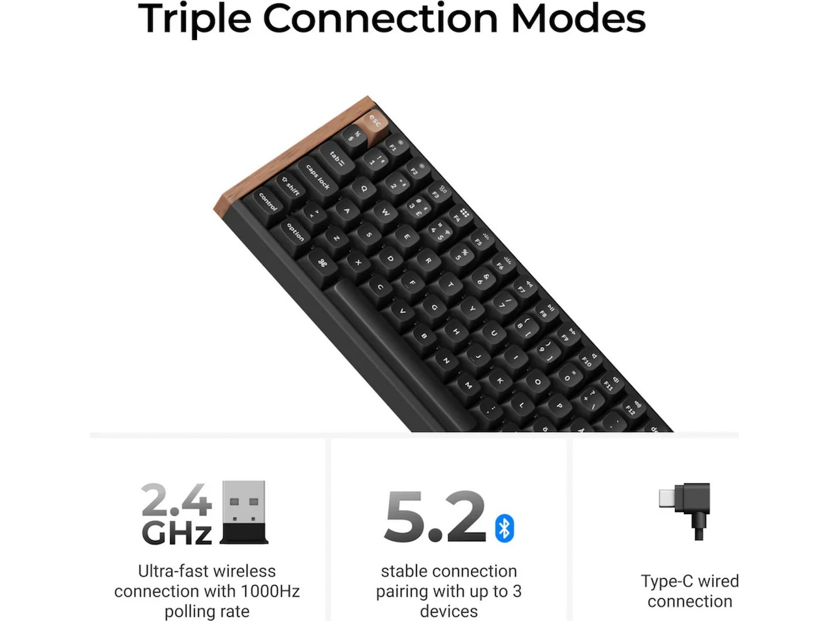 Keychron K4 HE SE Trådlöst Gamingtangentbord (vit) Gamingtangentbord