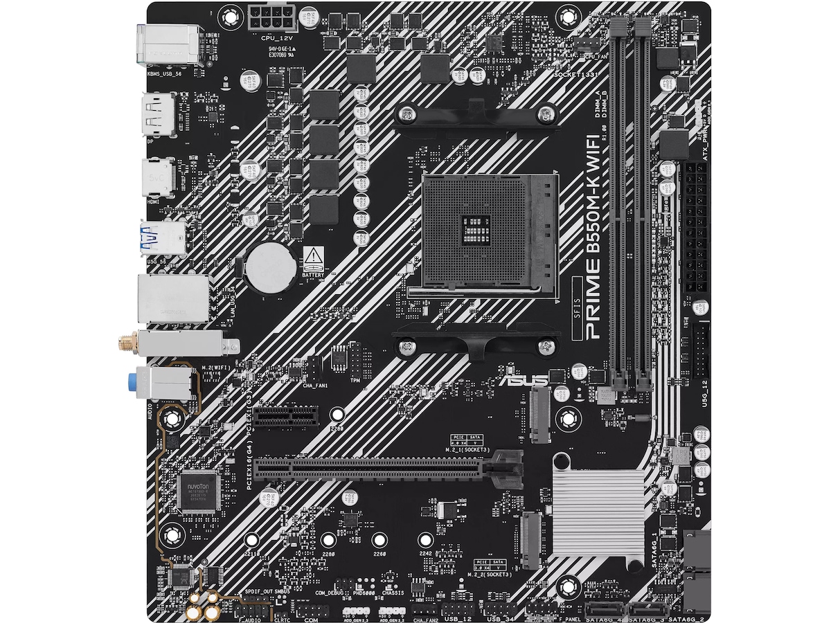 ASUS PRIME B550M-K WIFI Moderkort AMD Socket