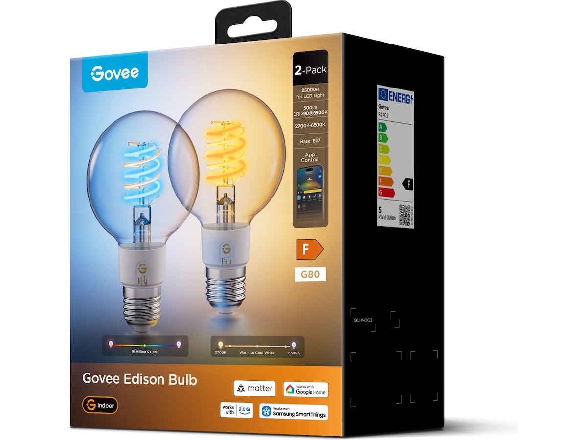 Govee Smart Edison Lampor 2-pack LED-lampor & glödlampor