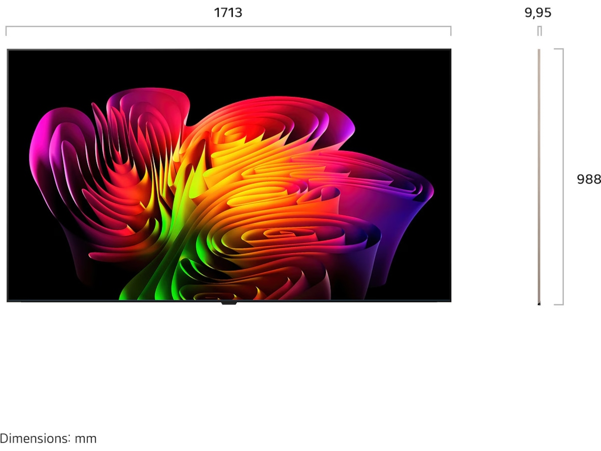 LG 77" OLED evo AI W6 4K Smart TV 2026 70 - 79 tums TV